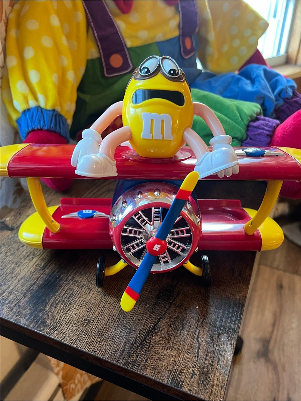 M&M’s World Barnstorming Candy Dispenser Limited Edition Mars Collectible
